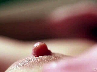 Sensual Blonde Lesbians Kiss In Lingerie And Stockings