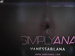 Bffs swap turns for epic lesbian anal with toys and shaved slits.