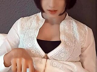 japanese ladyboy does silent pseudo-sex video