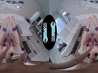 Brunette Tied Up And Fucked In Wetvr Porn!