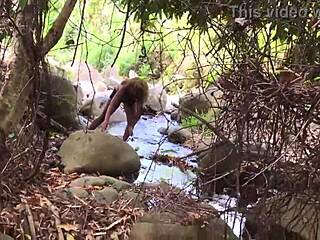 Nina Rivera Sucks Don's Wet Dick By The Riverside In Curvy Neighbor Deepthroat Action