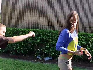 Hey, izy bella blu really loves her thongs, doesn't she?