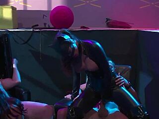 Catwoman Teases Hot Men with a Wild Lesson