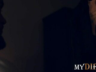 Mary Frost's Intense Couple Play in Dark Room with Fingering and Riding