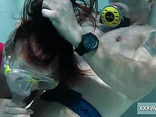 minnie manga and eduard and marcie dive into a steamy threesome in the pool