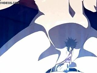 Blonde girl riding very rich teacher in hentai