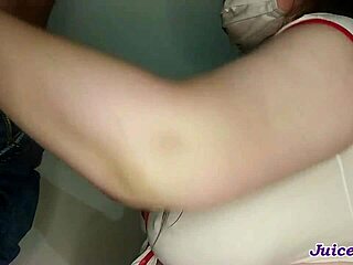 nurse slurps patient cum sample right on face