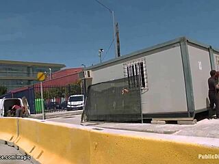 Does Euro Ginger Babe Love Public Mouth Fucking?