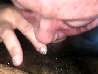 Slutty Ebony Mommy Takes Big Black Cock Deepthroat and Sloppy Blowjob in Homemade Scene