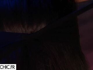 Hot brunettes in unlimited orgy with double penetration