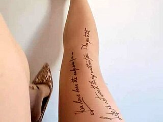 Teasing in sexy Chinese stockings, wanna see?