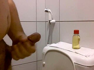 Oiled handjob leads to intense cumshot