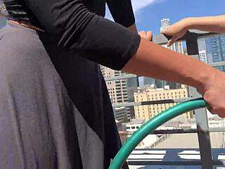 Holy! Amateur Girls Soaked Wet on Eric John's LA Penthouse Balcony!