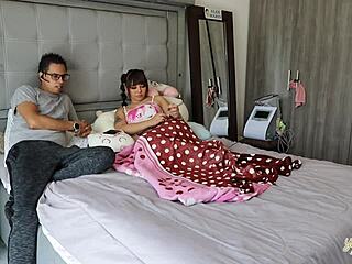 alex marin visits the house and engages in intense solo play