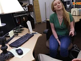 Pretty babe banged hard for pearl necklace on hidden cam