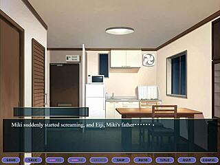 i'm squeezing the milf's tits in this hentai game