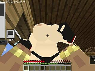 Steve Rides Goth Girl's Square Ass In 3D Hentai Cowgirl Position.