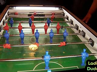 Femdom babes in 3way pound guy's asshole using glass bottle