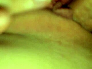 Feeling the monster cock penetrate her fat ass in bent-over doggystyle position.