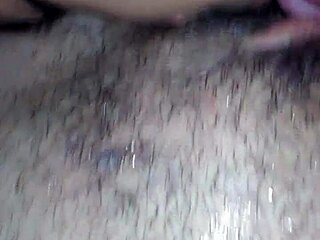 hairy pussy gets sucked and combed in fetish video