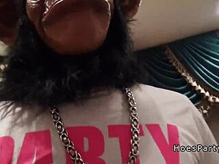 Hot amateurs banging at Halloween bash?