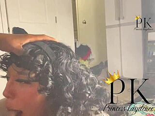 Ebony teacher deepthroats student's monster cock with sloppy blowjob