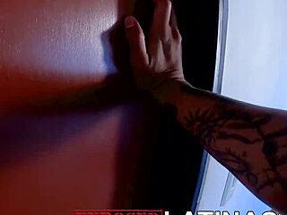 latina stepsister catches stepbrother masturbating with her underwear