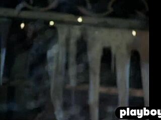 blonde milf christine smith stuns in naked striptease.