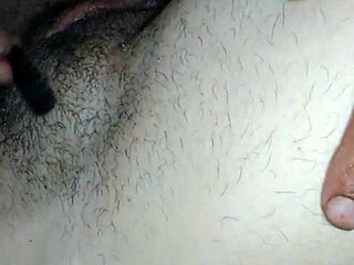 hairy pussy gets sucked and combed in fetish video