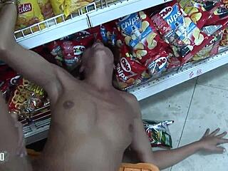 We Fuck Hard Between the Shelves with Intense Passion