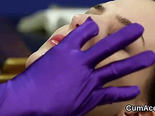 Stunner Swallows Every Drop of Face Cumshot