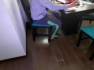 she gives me a hot blowjob in online classes daniela hot hyperversos 4k