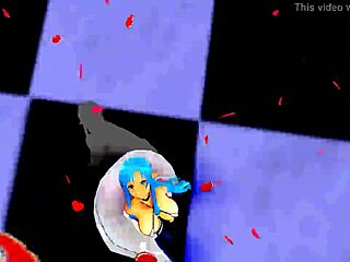 Half-Naked Girl Dancing In Anime Style