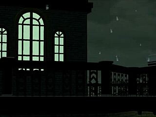 Goth Bella in Sims 4 Christmas Gives Santa Anal Blowjob Instead of Cookies