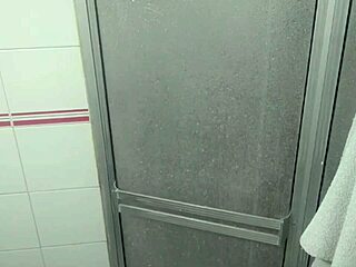 Hidden camera catches stepsister stealing towel, so I dragged her naked into bathroom