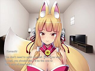 fox girl masturbates in ejaculation time play