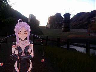 Monstergirl Island: Shape Shifter Girl With Growing Boobs On Beach