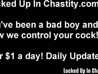 Tease Your Locked Cock in Chastity Humiliation