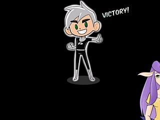 danny phantom goth babe gives epic blowjob in game.