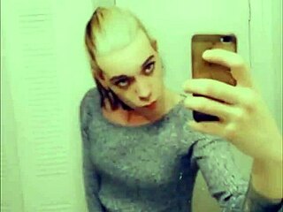 pretty tranny teasing in sexy lingerie and stockings, wanna see?