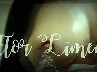 Flor says, 'Watch me play with my big tits and nipples using dildo'