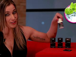 Carol teases with instructions on using the gel vibrator for anal pleasure