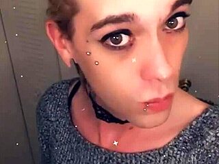 pretty tranny teasing in sexy lingerie and stockings, wanna see?