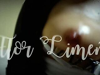 Flor says, 'Watch me play with my big tits and nipples using dildo'