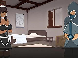 Cummy Bender Episode 7: Giant Milky Boobs Maid with Lactating Tits and Huge Ass Gets Creampie