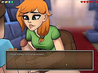 creeper girl in red bikini drives me wild in hornycraft