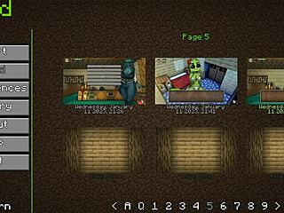 creeper girl in red bikini drives me wild in hornycraft