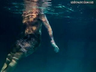 Lozhkova wears see-through shorts in the pool