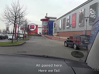 Blonde didn't expect to be kicked out after public cumshot