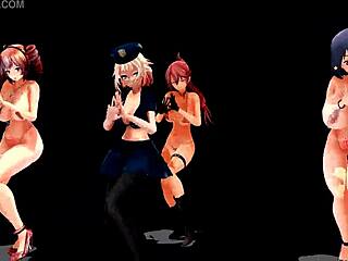 Four girls with big tits dancing evoke strong emotions